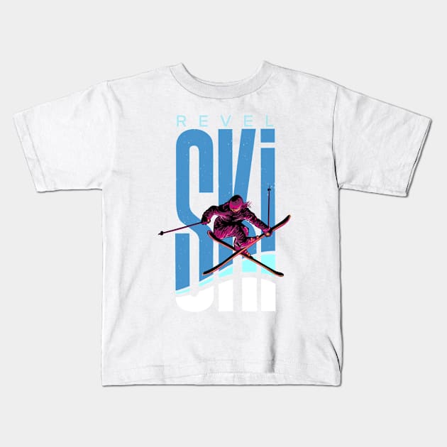 RETRO REVELSKI Kids T-Shirt by SFDesignstudio